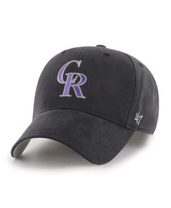 Colorado Rockies INFANT 47 Brand Black MVP Stretch Fit Hat