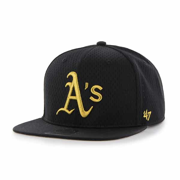 Oakland Athletics Beat Box Captain Black 47 Brand Adjustable Hat