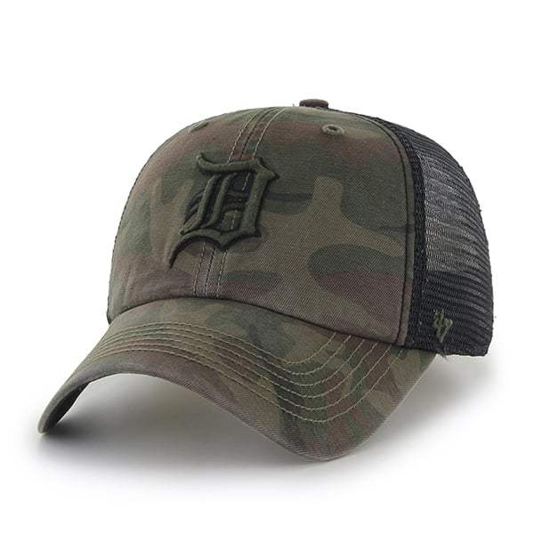 Detroit Tigers Beaufort Closer Sandalwood 47 Brand Stretch Fit Hat