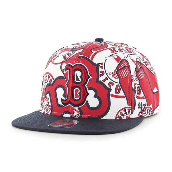 Boston Red Sox Bravado Captain White 47 Brand Adjustable Hat