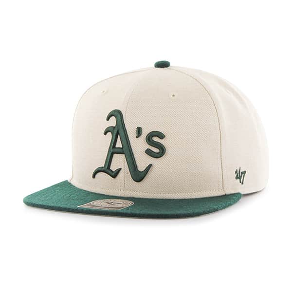 Oakland Athletics Buffer Captain Khaki 47 Brand Adjustable Hat ...