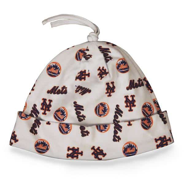 New York Mets Baby Beanie White 47 Brand INFANT Hat