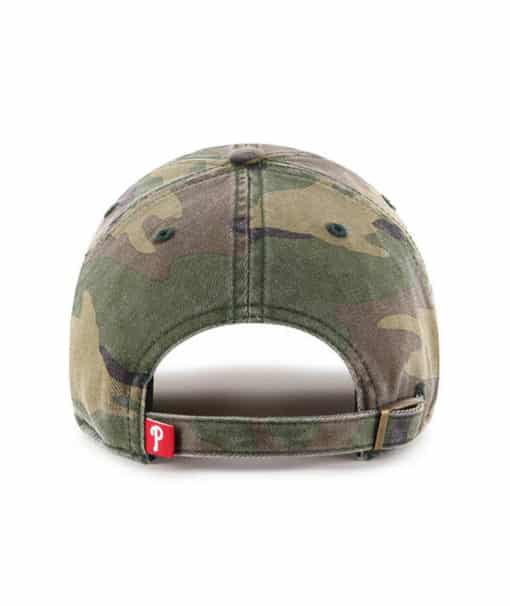Philadelphia Phillies 47 Brand Green Camo Clean Up Adjustable Hat - Image 2