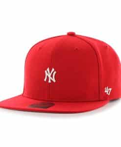 New York Yankees Centerfield Captain Red 47 Brand Adjustable Hat