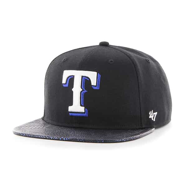 Texas Rangers Constrictor Captain Black 47 Brand Adjustable Hat
