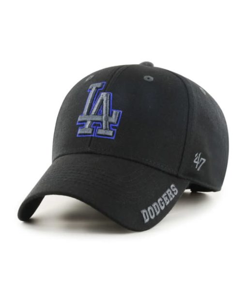 Los Angeles Dodgers 47 Brand Black Defrost MVP Adjustable Hat