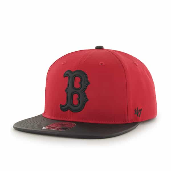 Boston Red Sox YOUTH 47 Brand Red Delancey Captain Snapback Hat