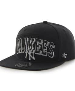 New York Yankees Devoe Captain Sf Black 47 Brand Adjustable Hat