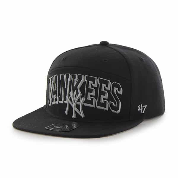 New York Yankees Devoe Captain Sf Black 47 Brand Adjustable Hat