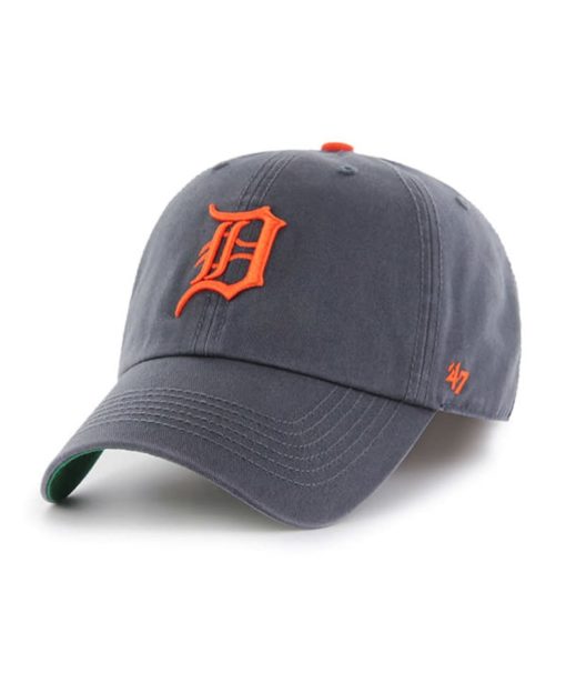 Detroit Tigers 47 Brand Vintage Navy Road Franchise Fitted Hat