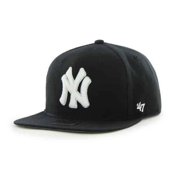 New York Yankees Frat Party After Dark Black 47 Brand Adjustable Hat