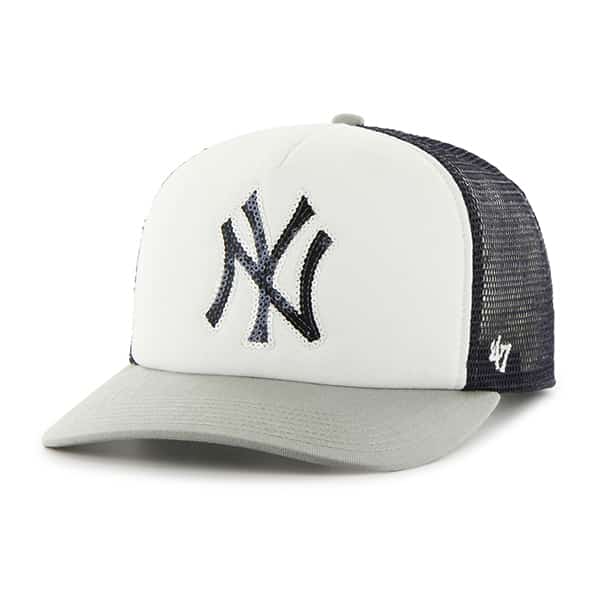 New York Yankees Women's 47 Brand Navy Glimmer Captain Adjustable Hat
