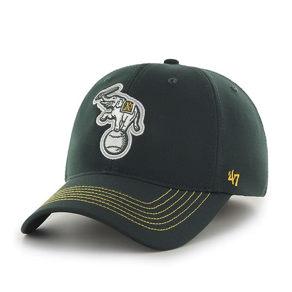 Oakland Athletics Game Time Closer Dark Green 47 Brand Stretch Fit Hat