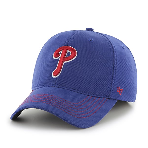 Philadelphia Phillies Game Time Closer Royal 47 Brand Stretch Fit Hat