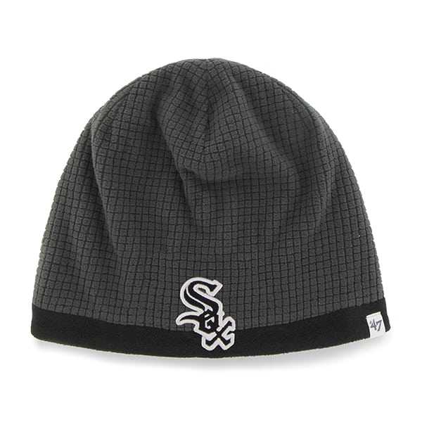 Chicago White Sox Grid Fleece Beanie Charcoal 47 Brand YOUTH Hat