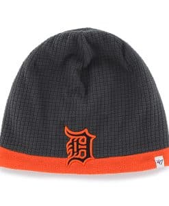 Detroit Tigers Grid Fleece Beanie Charcoal 47 Brand YOUTH Hat