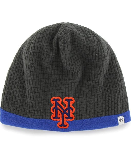 New York Mets Grid Fleece Beanie Charcoal 47 Brand YOUTH Hat Detroit