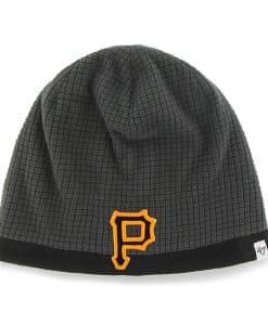 Pittsburgh Pirates Grid Fleece Beanie Charcoal 47 Brand YOUTH Hat