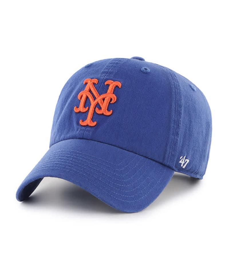New York Mets 47 Brand USA Flag Heritage Blue Clean Up Adjustable Hat ...