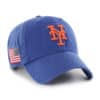 New York Mets 47 Brand USA Flag Heritage Blue Clean Up Adjustable Hat