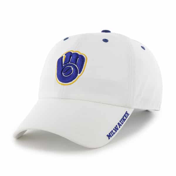 Milwaukee Brewers Ice White 47 Brand Adjustable Hat