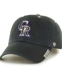 Colorado Rockies Ice Black 47 Brand Adjustable Hat