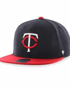 Minnesota Twins YOUTH 47 Brand Navy Red Captain Snapback Hat