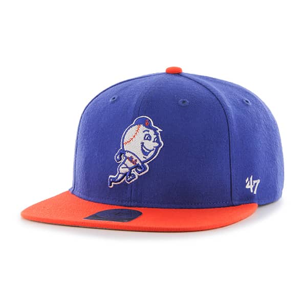 New York Mets Lil Shot Two Tone Captain Royal 47 Brand YOUTH Hat