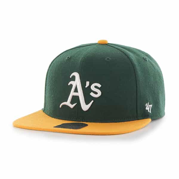 Oakland Athletics Lil Shot Two Tone Captain Dark Green 47 Brand YOUTH Hat