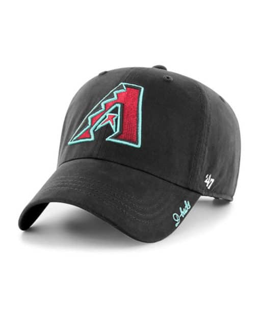 Arizona Diamondbacks Women's 47 Brand Black Miata Clean Up Adjustable Hat