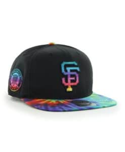 San Francisco Giants 47 Brand Morrison Black Tie Dye Snapback Hat