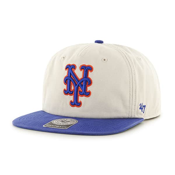 New York Mets Marvin Captain Rf Natural 47 Brand Adjustable Hat