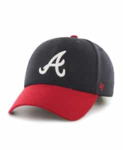 Atlanta Braves 47 Brand Home Navy Red MVP Adjustable Hat