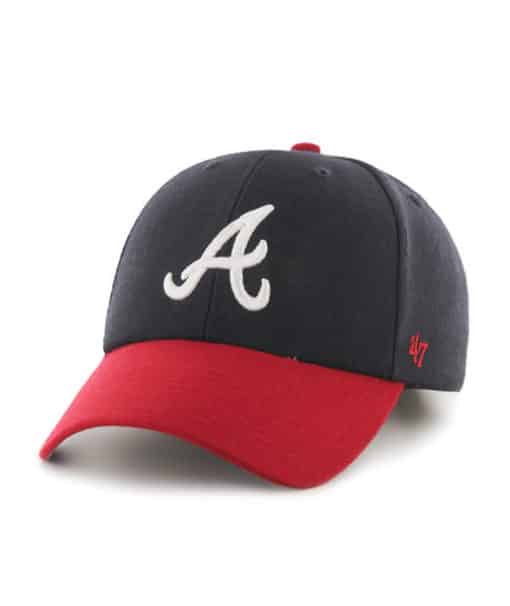 Atlanta Braves 47 Brand Home Navy Red MVP Adjustable Hat