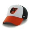 Baltimore Orioles 47 Brand Home Black White Orange MVP Adjustable Hat
