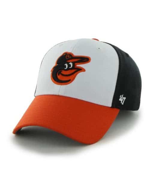 Baltimore Orioles 47 Brand Home Black White Orange MVP Adjustable Hat