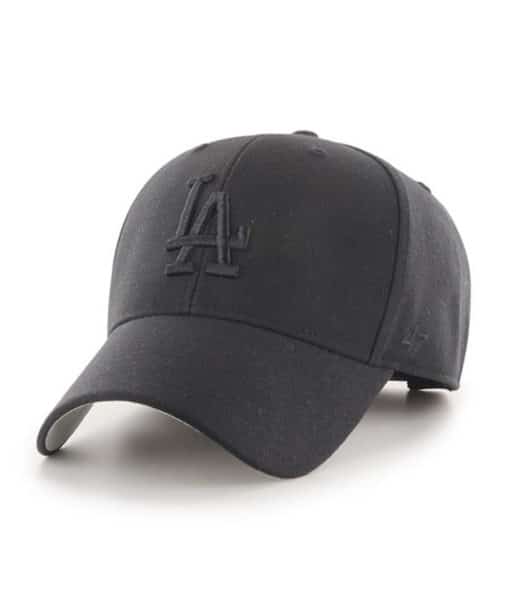 Los Angeles Dodgers 47 Brand All Black MVP Adjustable Hat