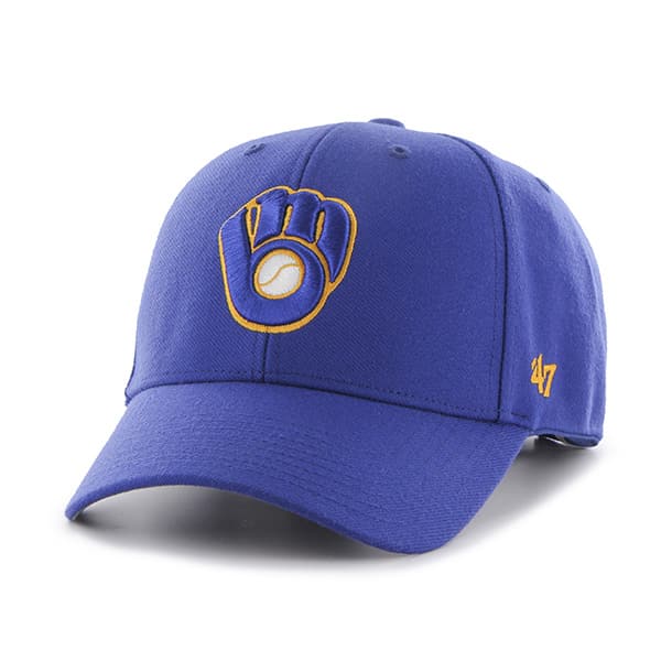 Milwaukee Brewers 47 Brand Blue MVP Alternate Adjustable Hat