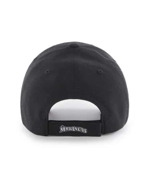 Seattle Mariners 47 Brand Black MVP Adjustable Hat - Image 2