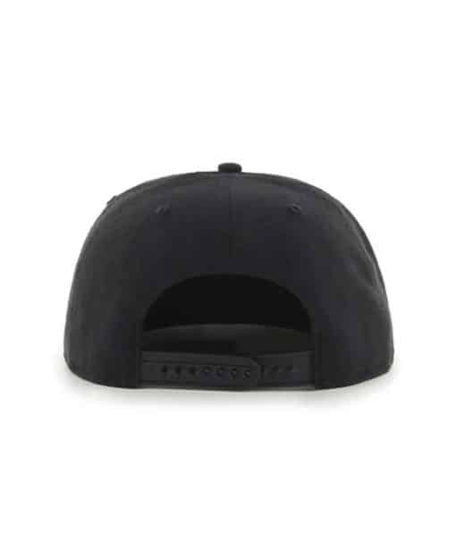 Atlanta Braves 47 Brand Black No Shot Snapback Hat - Image 2