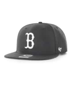 Boston Red Sox 47 Brand Black No Shot Snapback Hat