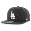Los Angeles Dodgers 47 Brand Black No Shot Snapback Hat