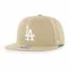 Los Angeles Dodgers 47 Brand Khaki No Shot Snapback Hat