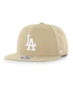Los Angeles Dodgers 47 Brand Khaki No Shot Snapback Hat