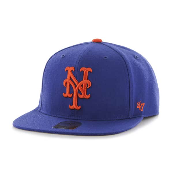 New York Mets No Shot Captain Royal 47 Brand YOUTH Hat