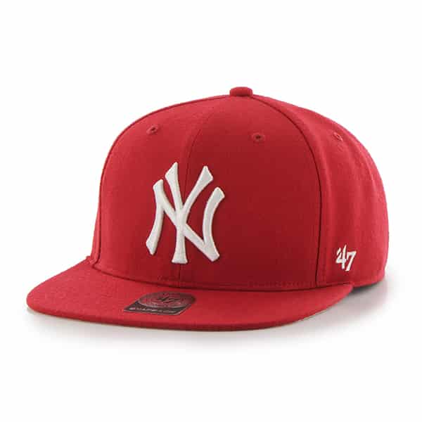 New York Yankees No Shot Captain Red 47 Brand YOUTH Hat
