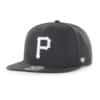 Pittsburgh Pirates 47 Brand Black No Shot Snapback Hat