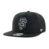 San Francisco Giants 47 Brand Black No Shot Captain Snapback Hat