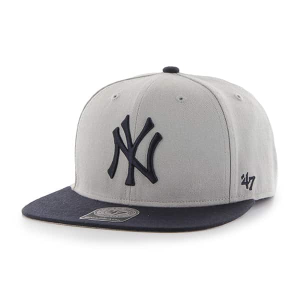 New York Yankees No Shot Two Tone Captain Gray 47 Brand YOUTH Hat ...