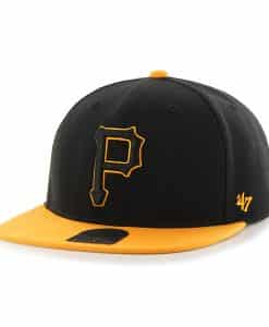 Pittsburgh Pirates No Shot Two Tone Captain Black 47 Brand Adjustable Hat